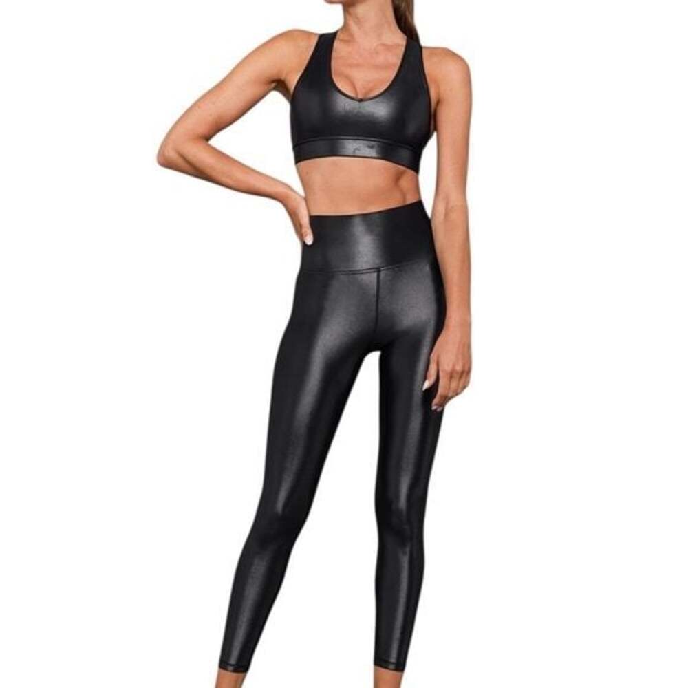 Carbon 38 Leggings Black Takara Shine Size Large